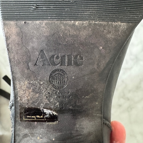 Acne Pistol Ankle Boot - Black Leather, 38 (US 8) - Picture 5 of 8
